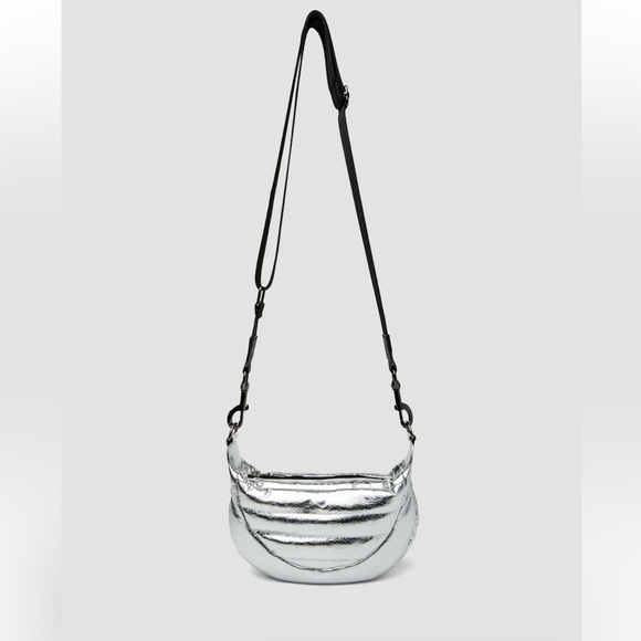 THINK ROYLN Handbags - Think Rolyn Bum Bag Silver Adjustable Removable Strap NEW